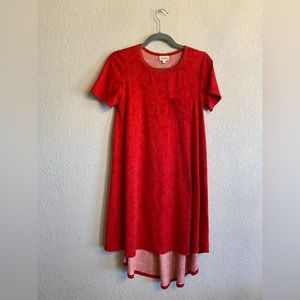 LulaRoe red paisley dress